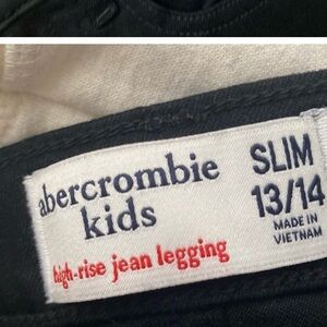 Abercrombie Kids High-rise Legging Jean Black Size 13/14